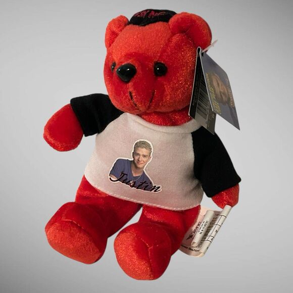 Vintage Justin Timberlake NSYNC  Limited Edition 7” Collectible Plush Bear Cub - Picture 4 of 16